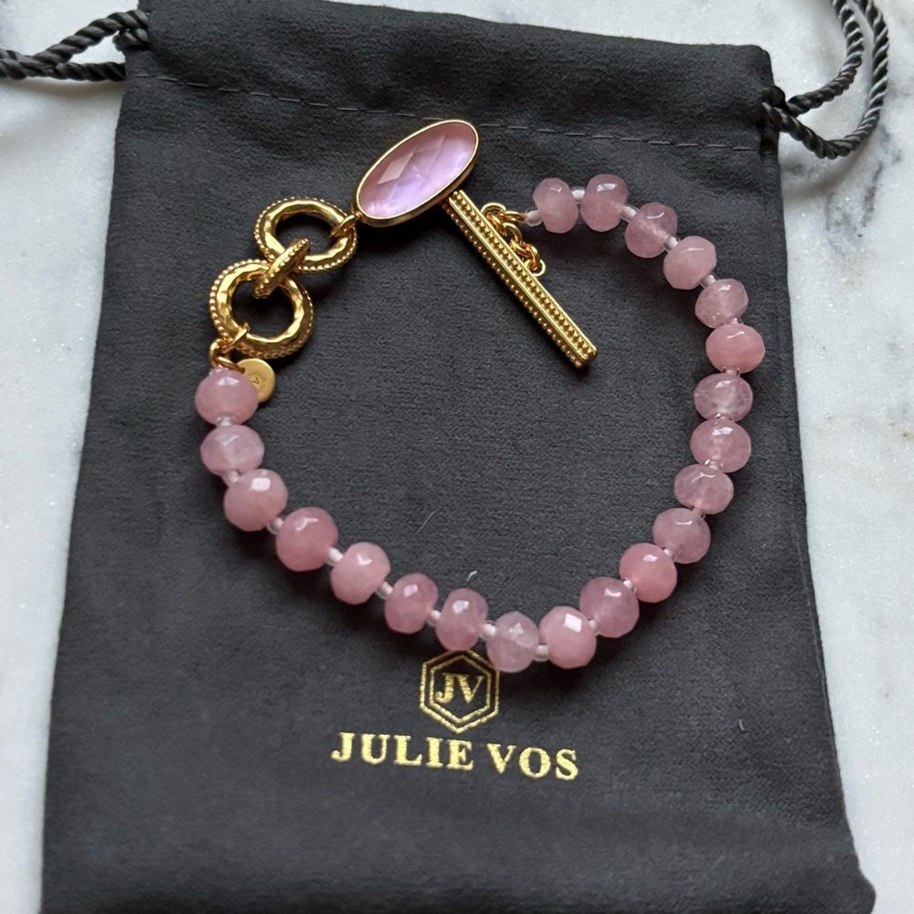 NWOT Julie Vos Pink Beaded Bracelet